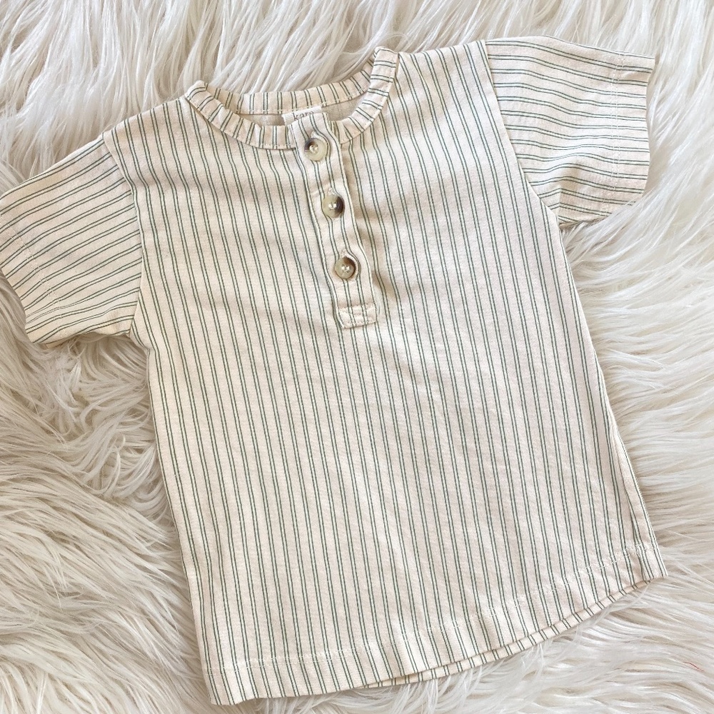 Kate Quinn Stripe Henley Top